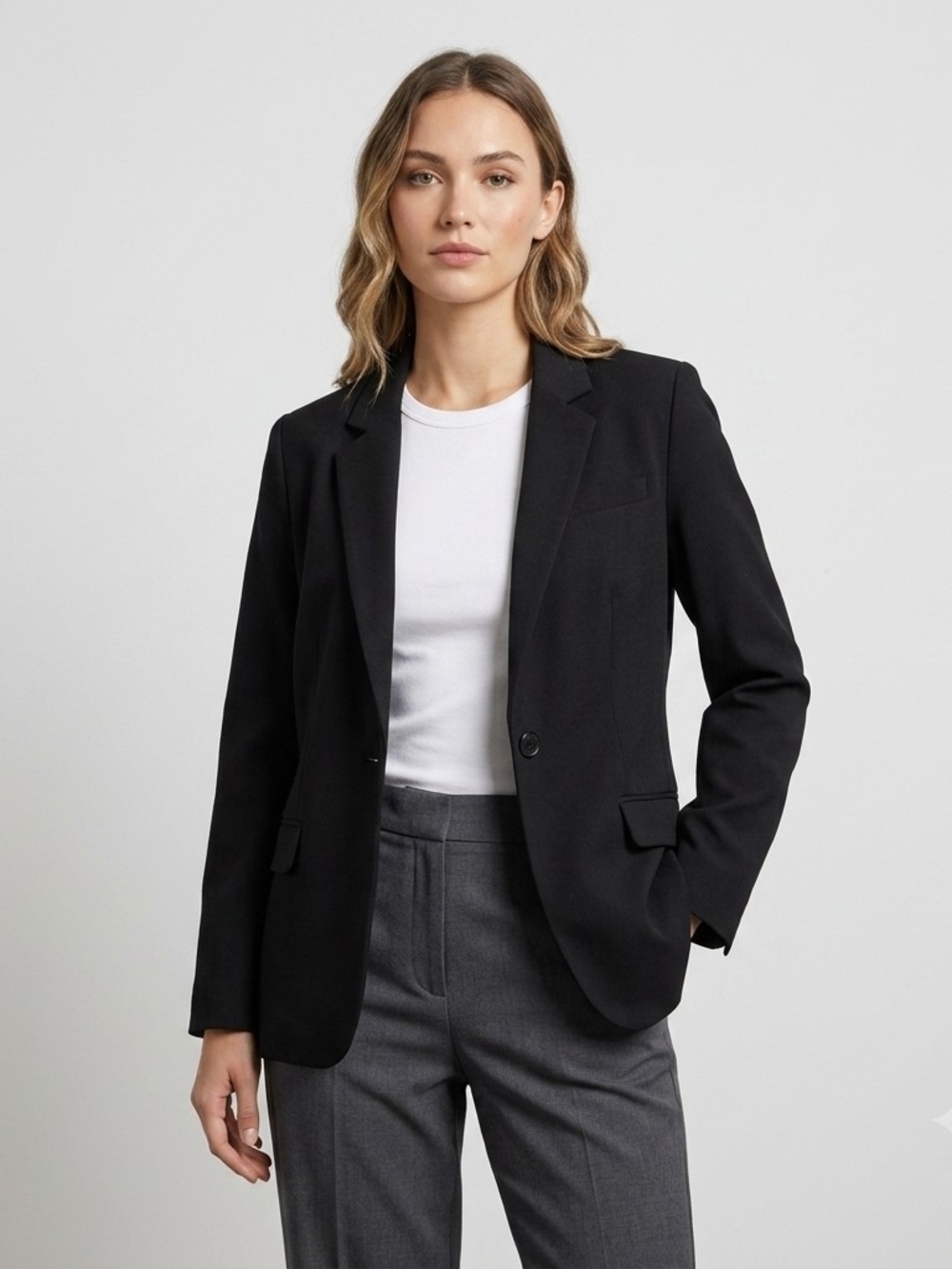 Express Black Single-Button Women's Blazer